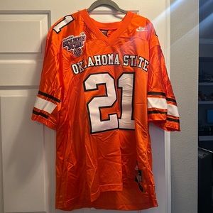 Vintage, Oklahoma State, Barry sanders football jersey